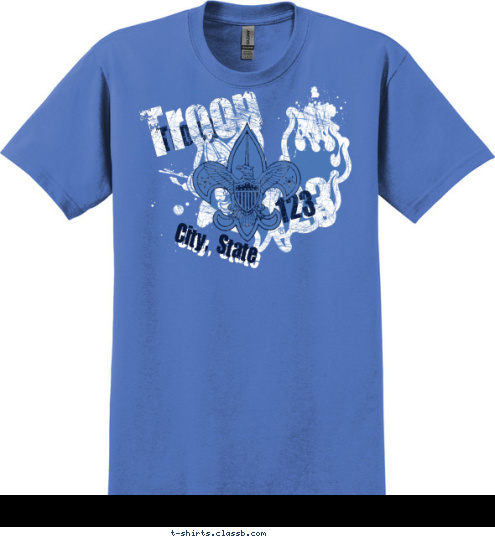 Anytown, USA City, State 123 123 Troop Troop T-shirt Design SP2138