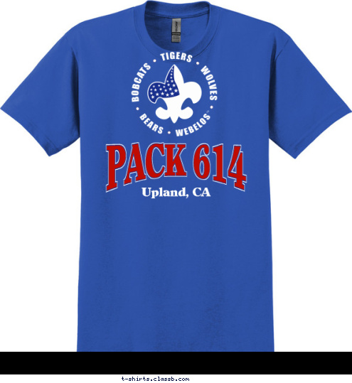 PACK 614 Upland, CA T-shirt Design 