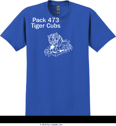 Pack 473 Pack 473 Pack 473
Tiger Cubs T-shirt Design 