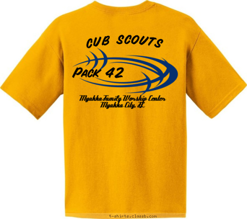 Myakka Family Worship Center
Myakka City, FL Pack 42 CUB SCOUTS    *Myakka City, FL*          PACK  42 T-shirt Design 