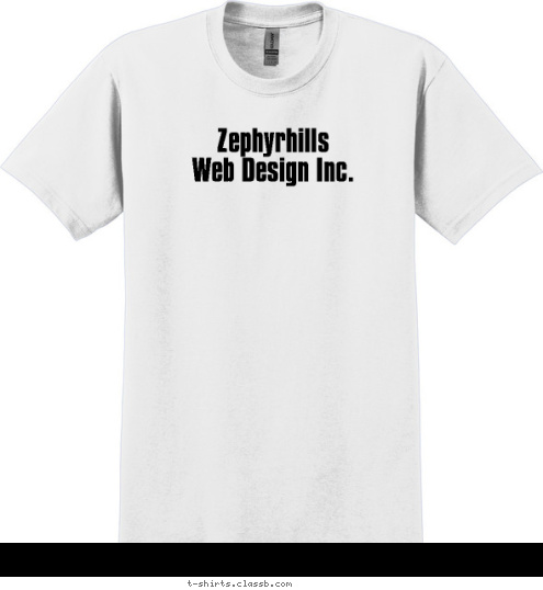 Zephyrhills 
Web Design Inc. T-shirt Design 