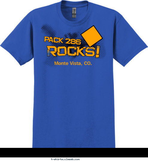 Monte Vista, CO. PACK 286 T-shirt Design 