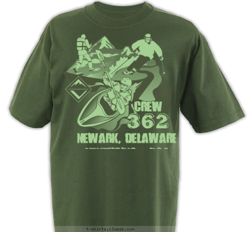 CREW CREW CREW Newark, Delaware
Venturing - BSA CREW 362 T-shirt Design 