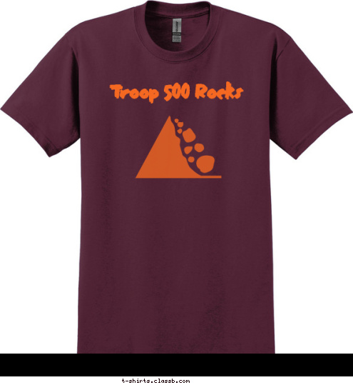 Troop 500 Rocks Troop 500 Rocks Troop 500 Rocks T-shirt Design 