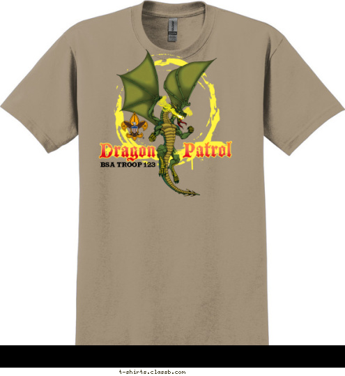 BSA TROOP 123 T-shirt Design 