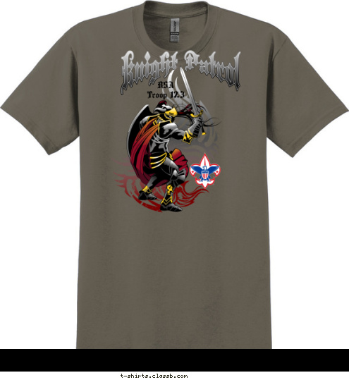 BSA 
Troop 123 T-shirt Design sp2718