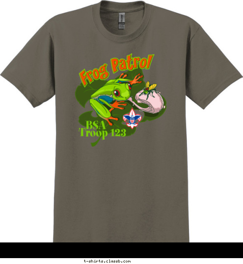 BSA Troop 123 T-shirt Design sp2779