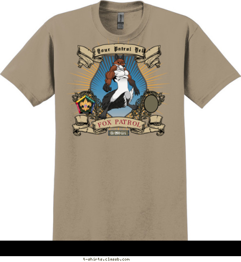 FOX PATROL C1-250-11-1 Your Patrol Yell T-shirt Design 