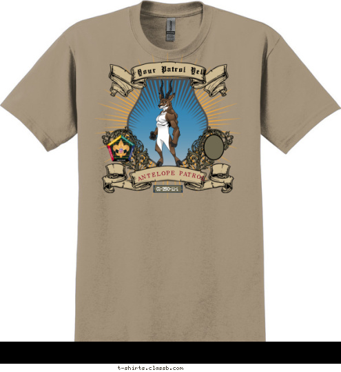 ANTELOPE PATROL C1-250-11-1 Your Patrol Yell T-shirt Design SP3249