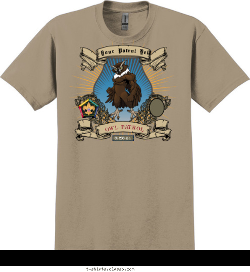 OWL PATROL C1-250-11-1 Your Patrol Yell T-shirt Design sp3248