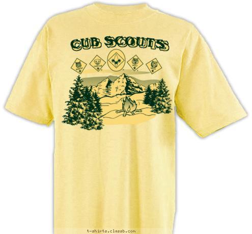 Anytown, USA PACK 123 CUB SCOUTS CUB SCOUTS T-shirt Design 