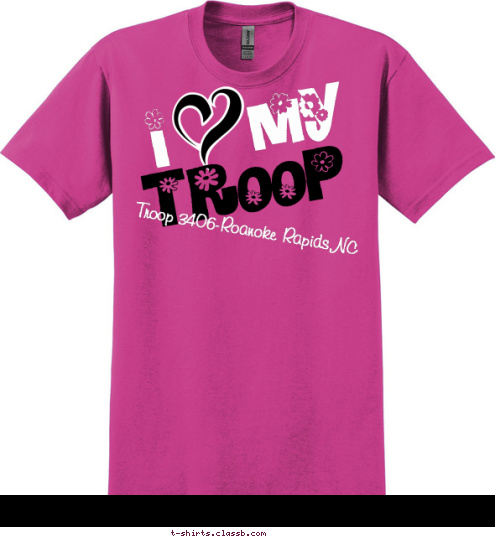 Troop 3406-Roanoke Rapids,NC TROOP I    my T-shirt Design 