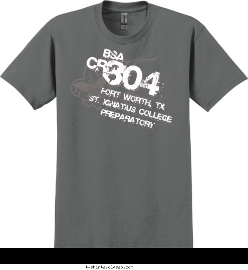 Fort Worth, TX Fort Worth, TX
St. Ignatius College Preparatory 304 CREW BSA T-shirt Design 