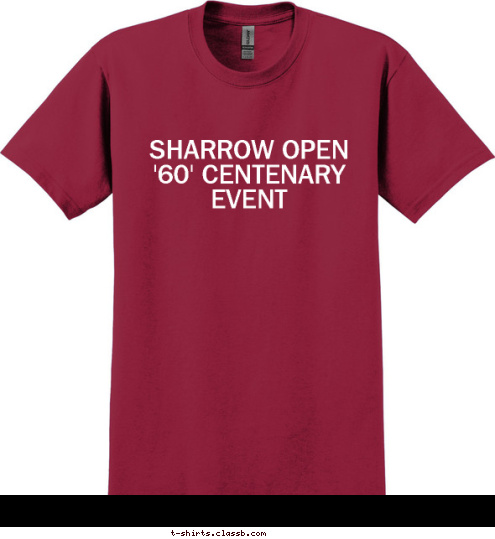 SHARROW OPEN '60' CENTENARY EVENT T-shirt Design 