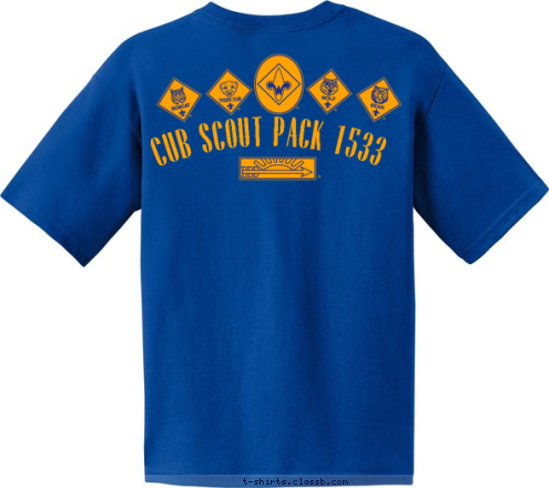 CAPTURE THE SPIRIT CUB SCOUT PACK 1533 T-shirt Design 