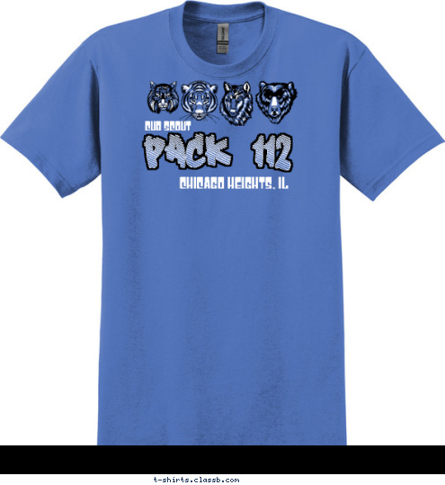 CHICAGO HEIGHTS, IL PACK 112 CUB SCOUT T-shirt Design 