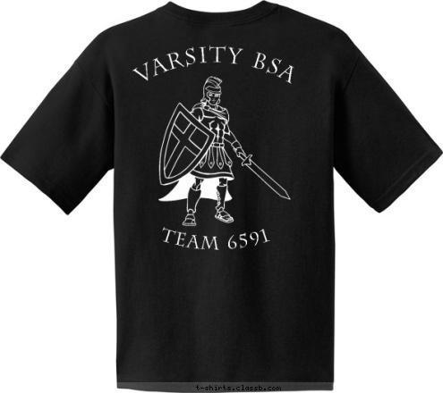 BSA VARSITY BSA Team 6591 T-shirt Design Boulder Creek Varsity Scouts BSA II