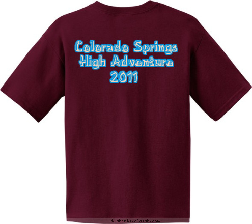 Colorado Springs
High Adventure 2011 TROOP 98 Pleasant Hill, Iowa T-shirt Design 