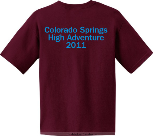 Colorado Springs
High Adventure 2011 TROOP 98 Pleasant Hill, Iowa T-shirt Design 