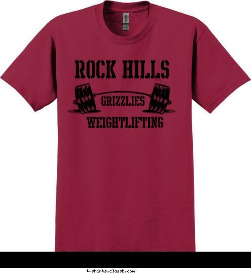 700 LB CLUB

 GRIZZLIES

 ROCK HILLS WEIGHTLIFTING T-shirt Design 