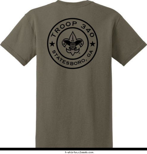 TROOP 123 TROOP 340 STATESBORO, GA STATESBORO, GA TROOP 340 T-shirt Design 