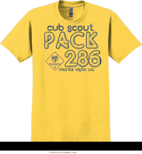 PACK 286 Monte Vista CO. cub scout T-shirt Design 