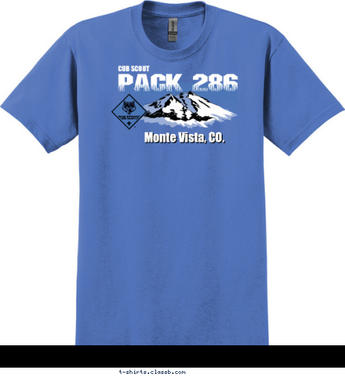 PACK 286 Monte Vista, CO. CUB SCOUT T-shirt Design 