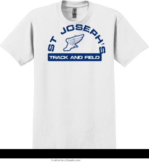 TRACK AND FIELD st joseph's T-shirt Design 