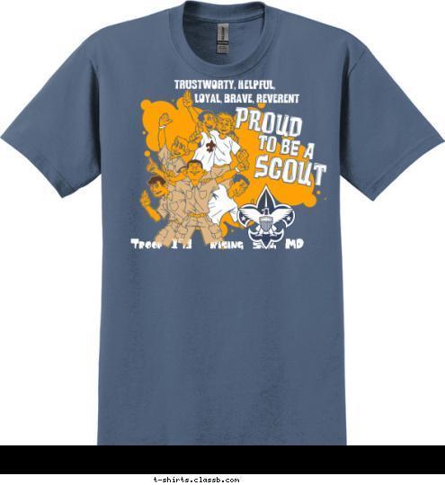 Troop 173  Rising Sun, MD T-shirt Design 