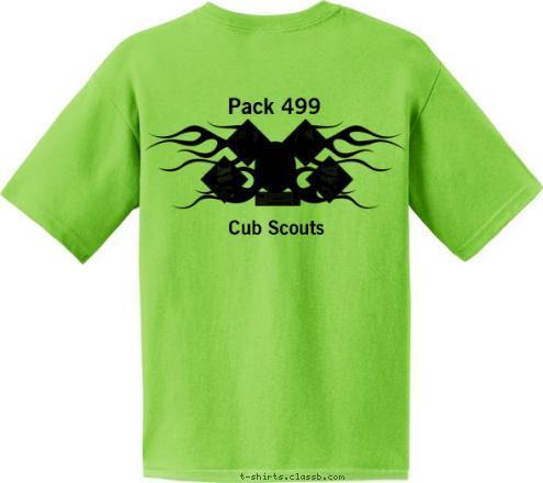 Pack 499 Cub Scouts Pack 499 T-shirt Design 