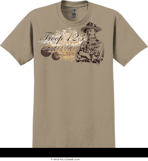 Anytown, USA Troop 123 Boy Scouts
of America T-shirt Design SP2168