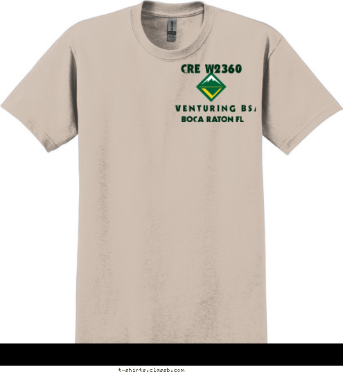 W VENTURING BSA eating & sleeping optional CRE    2360
 VENTURE BOCA RATON FL SLEEP EAT T-shirt Design 