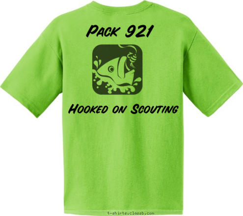 Pack 921 Hooked on Scouting Pack 921
Southborough,MA T-shirt Design 