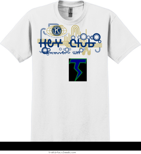 Vancouver, WA Key Club T-shirt Design 