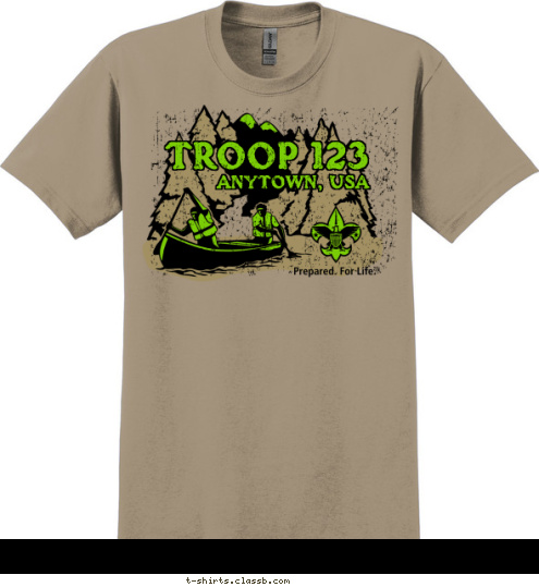 TROOP 123 ANYTOWN, USA T-shirt Design 