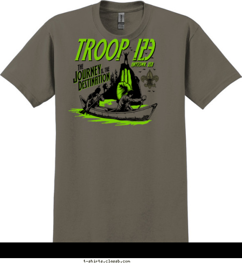 ANYTOWN, USA TROOP 123 T-shirt Design 