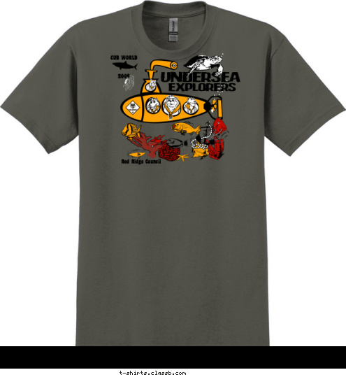 EXPLORERS UNDERSEA Red Ridge Council CUB WORLD


2009 T-shirt Design 