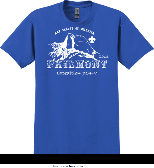 BOY SCOUTS OF AMERICA 2011 Expedition 714-V PHILMONT T-shirt Design 