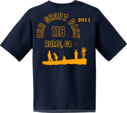 2011 CUB SCOUT PACK 118 ROME, GA Do  your  Best PACK 118 T-shirt Design 