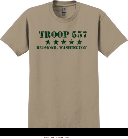 Redmond, Washington TROOP 557 T-shirt Design 