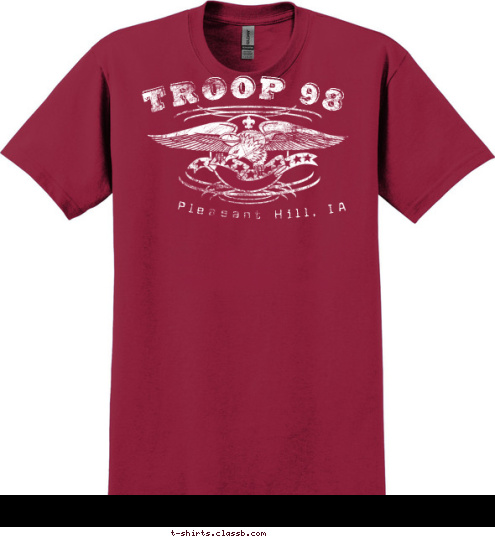 TROOP 98 Pleasant Hill, IA T-shirt Design 