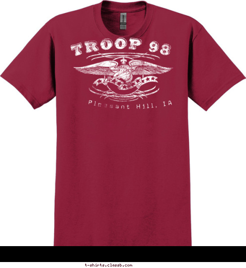 TROOP 98 Pleasant Hill, IA T-shirt Design 