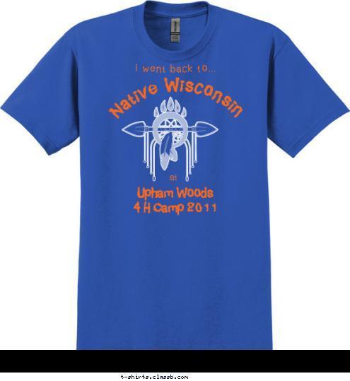 at Native Wisconsin  I went back to... Upham Woods
4 H Camp 2011 T-shirt Design 