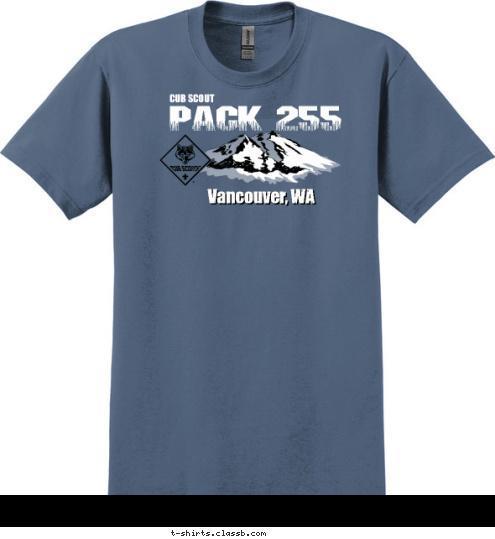 PACK 255 Vancouver, WA CUB SCOUT T-shirt Design 