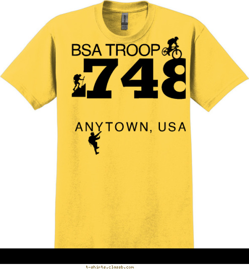 748 ANYTOWN, USA BSA TROOP T-shirt Design 