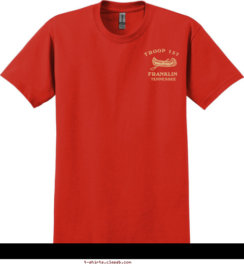 TENNESSEE FRANKLIN TROOP 137 U S A  2011  CANADA BOUNDARY WATERS T-shirt Design 