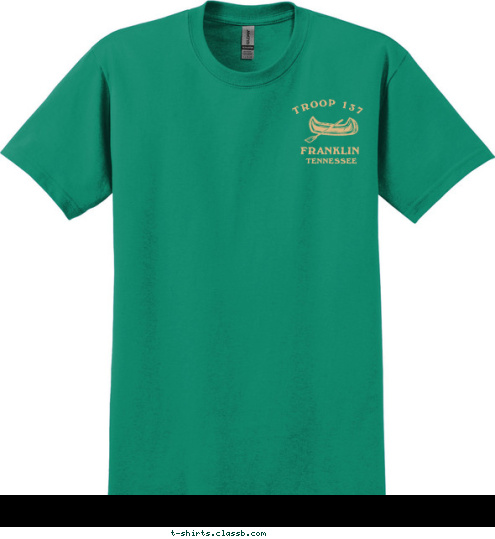 TENNESSEE FRANKLIN TROOP 137 U S A  2011  CANADA BOUNDARY WATERS T-shirt Design 