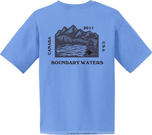 TENNESSEE FRANKLIN TROOP 137 U S A  2011  CANADA BOUNDARY WATERS T-shirt Design 