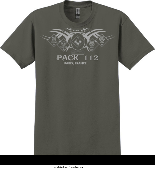 PACK 112 PARIS, FRANCE DO YOUR BEST BSA T-shirt Design 