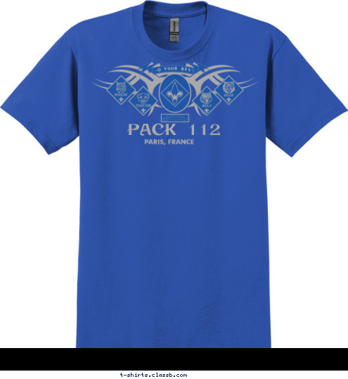 PACK 112 PARIS, FRANCE DO YOUR BEST BSA T-shirt Design 